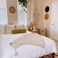 Boho Macrame Textured Cotton Window Curtain