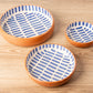 Moroccan Nesting Dish Set - Blue Stripe