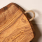 Italian Olivewood Charcuterie Board - Rope Handle