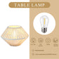 Set of 2 Woven Cotton Rope Table Lamps