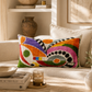 Ra Silk Velvet Ikat Throw Pillow Cover, 16 x 24