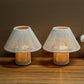 Set of 2 Woven Cotton Rope LED Cordless Table Lamp