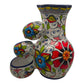 Talavera Floral Water Fountain | Handmade Mexican Art