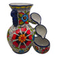 Talavera Floral Water Fountain | Handmade Mexican Art