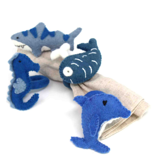 Global Groove Nautical Felt Napkin Rings