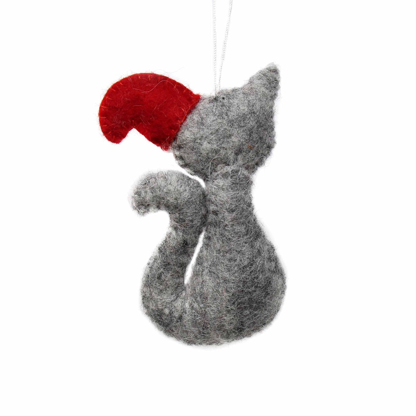 Global Groove Hand Felted Cat Holiday Ornament