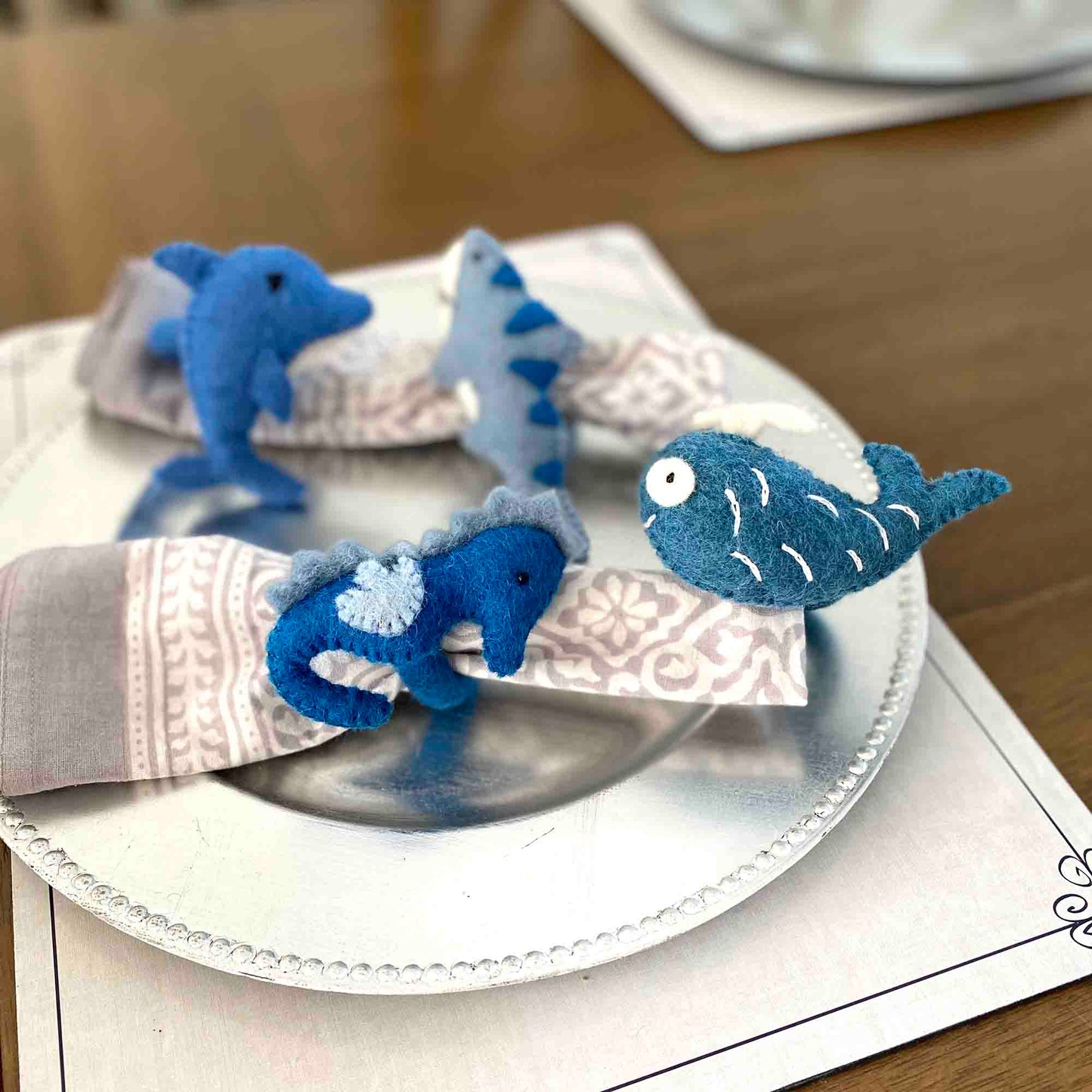 Global Groove Nautical Felt Napkin Rings