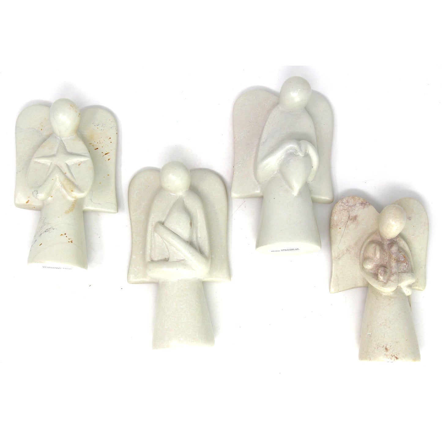 SMOLArt Angel Soapstone Sculpture with Eternal Light