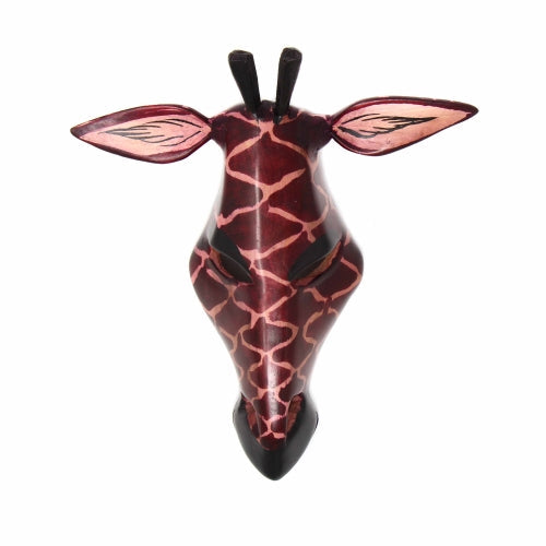 Jedando Handicrafts Wood Giraffe Mask