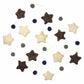 Hand Crafted Felt from Nepal: Stars Garland, Grey/Blue