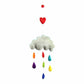 Rainbow Raindrops Felt Mobile Hanging Room Decor