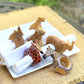 Jedando Handicrafts Set of Six Mahogany Wood Animal Napkin Rings