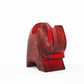 Asha Handicrafts Elephant Eyeglass Stand in Red Wash