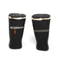 Jedando Handicrafts African Natural Bone Salt & Pepper Shakers, White Etch Design on Dark