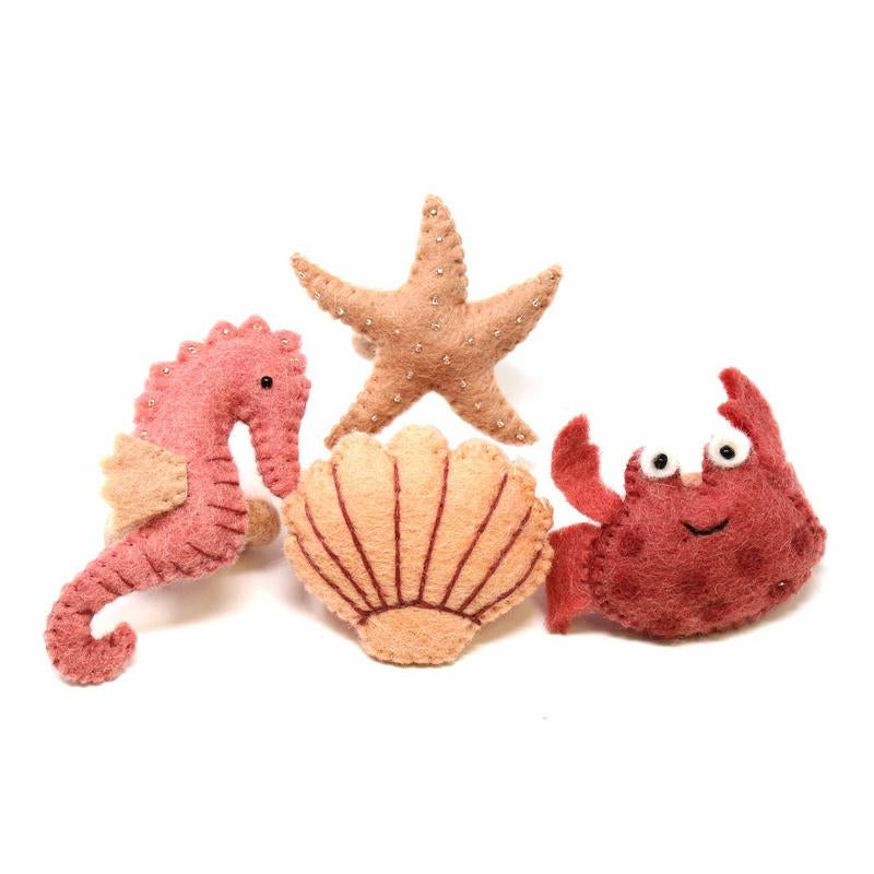 Global Groove Hand-felted Seashore Napkin Rings