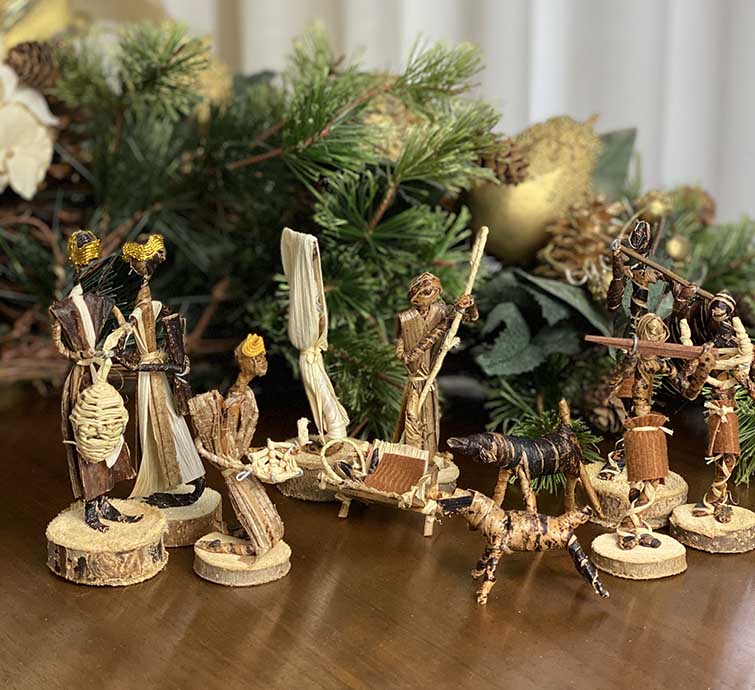 Esther Karioki Banana Fiber Nativity Set