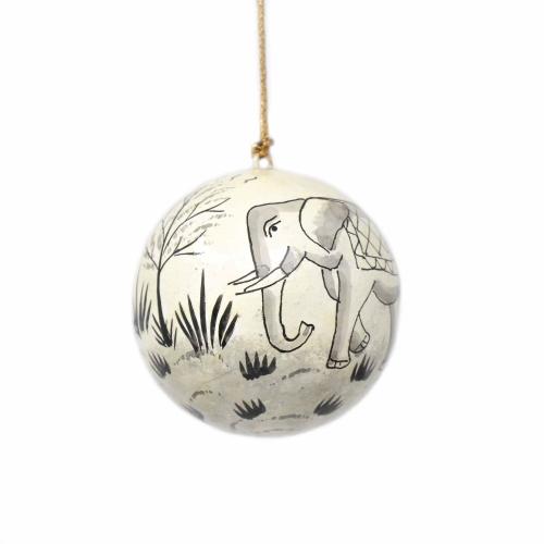 Asha Handicrafts Hand-Painted Elephant Holiday Ornaments