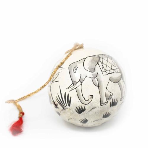 Asha Handicrafts Hand-Painted Elephant Holiday Ornaments