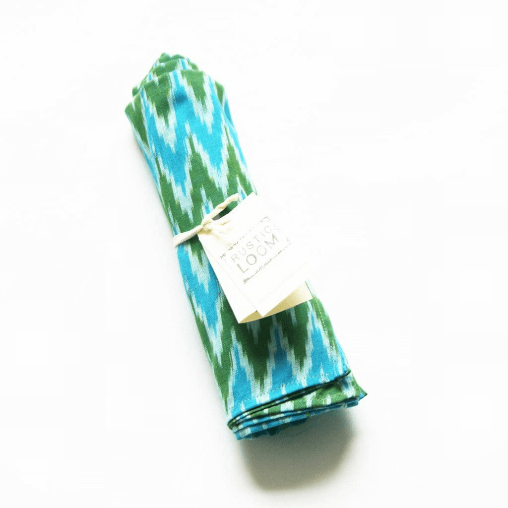 Rustic Loom Handwoven Aqua Blue Green Ikat Baby Swaddle
Jungle Pillows
