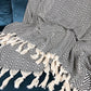 Slate + Salt Chunky Chevron Turkish Cotton Throw