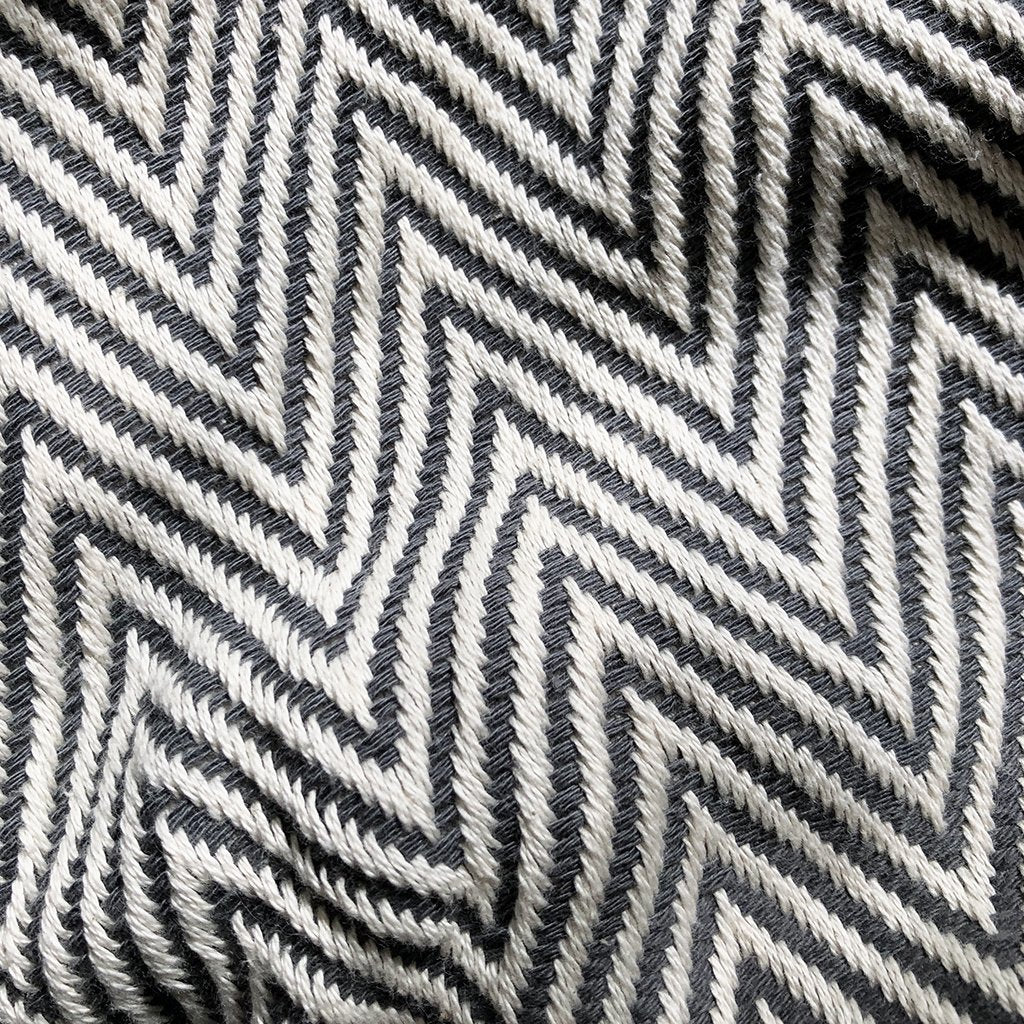 Slate + Salt Chunky Chevron Turkish Cotton Throw