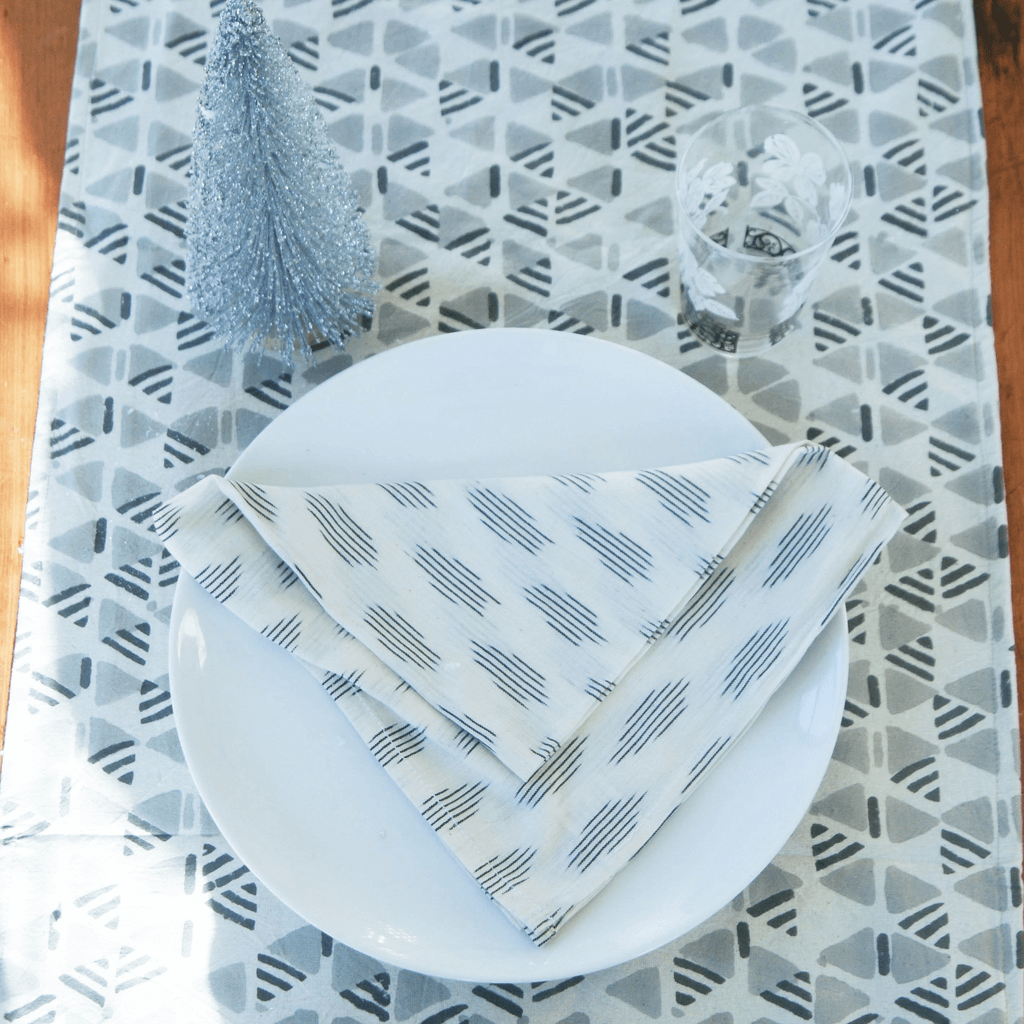 Rustic Loom Cotton Blockprint Tablecloth Gray Triangle Geometric
Jungle Pillows