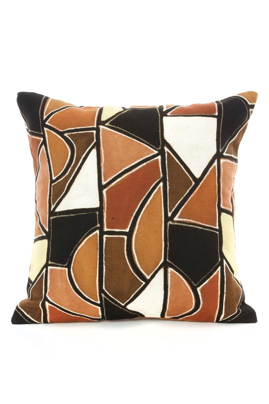 Swahili African Modern Desert Cathedral Organic Cotton Pillow