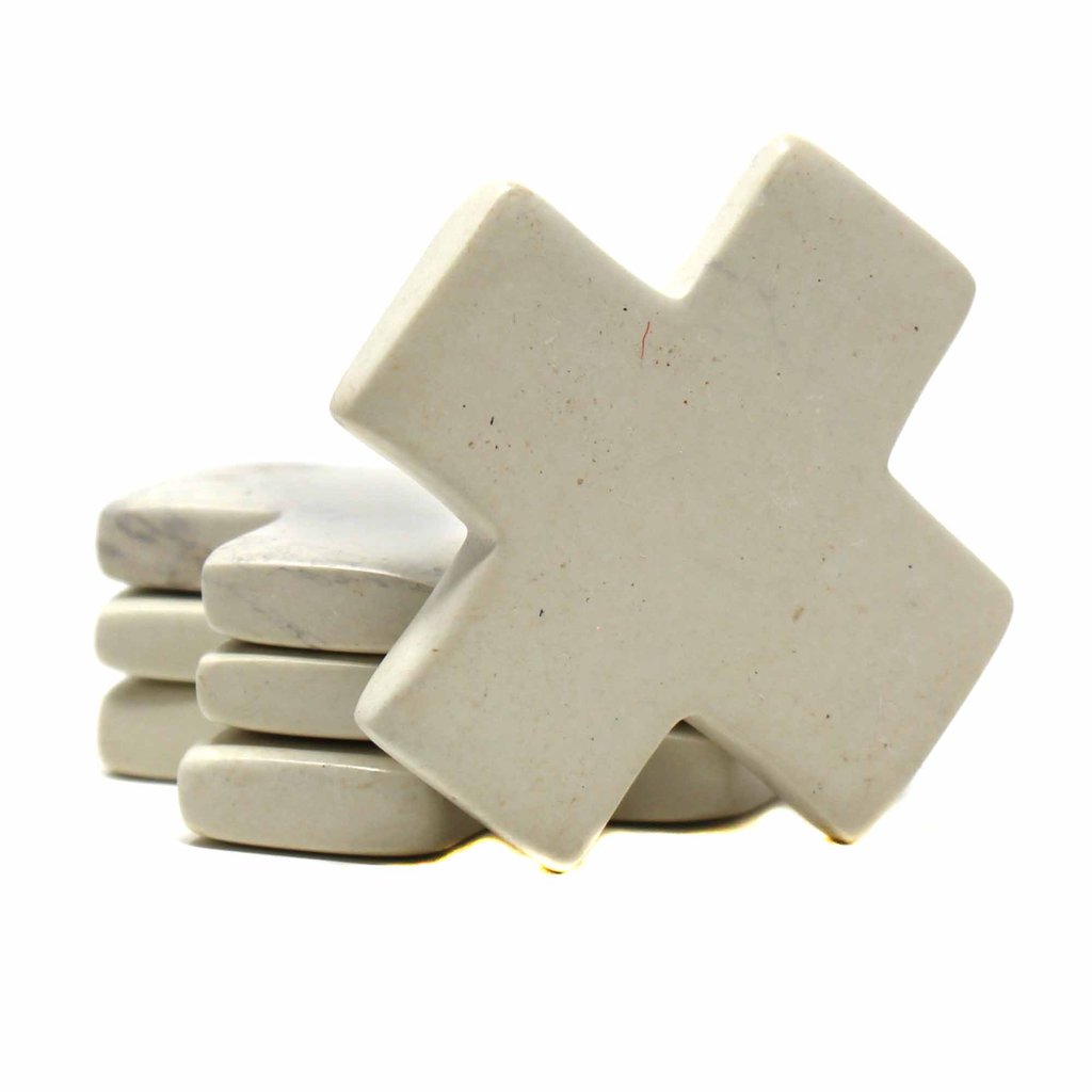 SMOLArt Hand-Carved Soapstone Tic-Tac-Toe Game Set