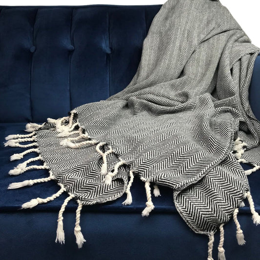 Slate + Salt Herringbone Turkish Cotton Throw Blanket
Jungle Pillows