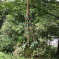 HangingKnots Jute Hanger with Round Teal Wooden Beads