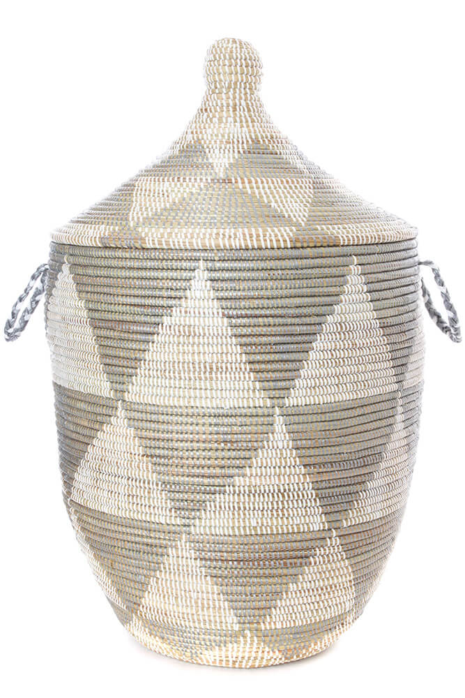 Swahili African Modern Large Silver Triangle Laundry Hamper
Jungle Pillows