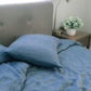 Creative Women Linen Duvet Cover Set in Denim Blue