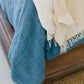 Creative Women Linen Duvet Cover Set in Denim Blue