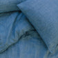 Creative Women Linen Duvet Cover Set in Denim Blue