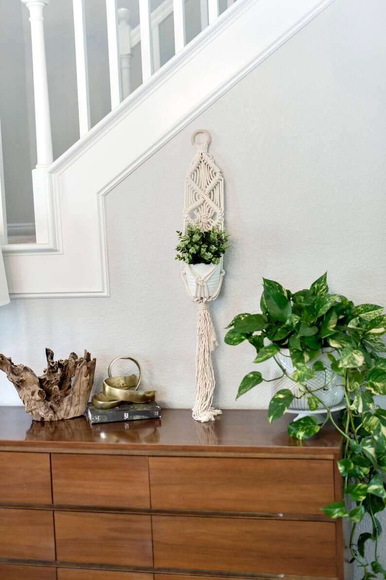 diamond macrame plant hanger Macramama Macrame Diamond Plant Hanger | Handmade Macrame Plant Hangers