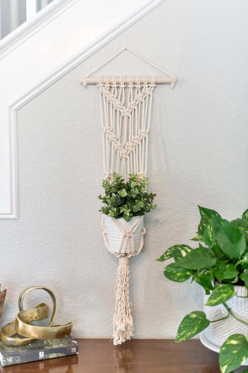Macramama Macrame Wall Plant Hanger with Light Wood Dowel
Jungle Pillows