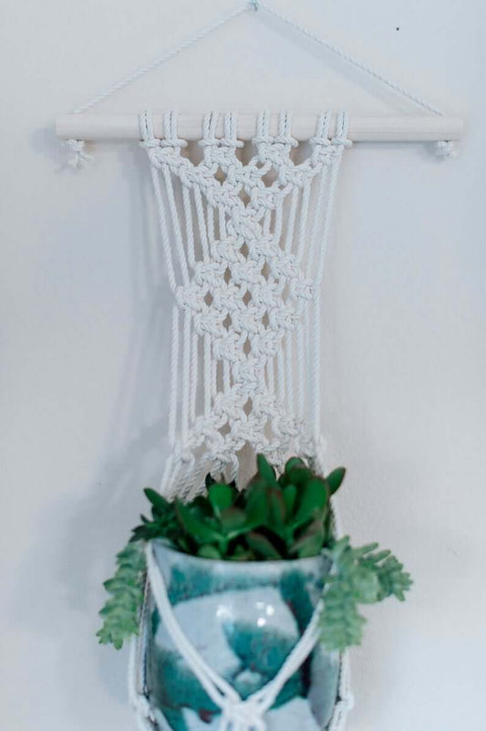 Macramama Macrame Wall Plant Hanger with White Wood Dowel
Jungle Pillows