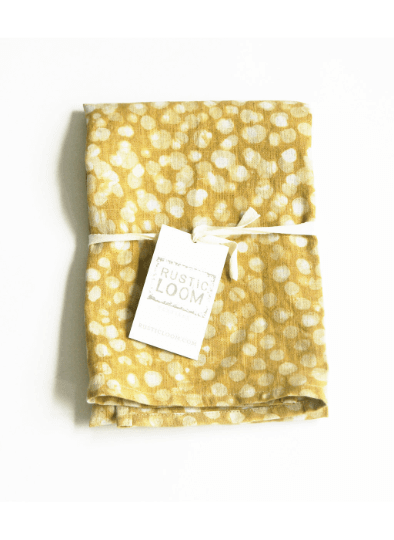Rustic Loom Maize Yellow Dot Hand-Printed Batik Linen Tea Towel
Jungle Pillows
