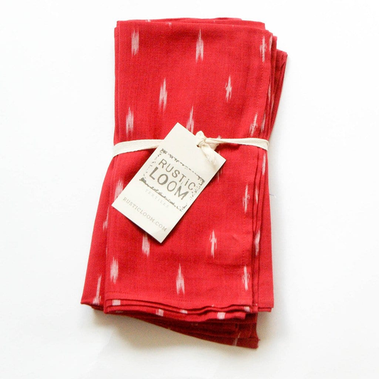 Rustic Loom Handwoven Cotton Ikat Red Dash Cloth Dinner Napkins Set of 4
Jungle Pillows