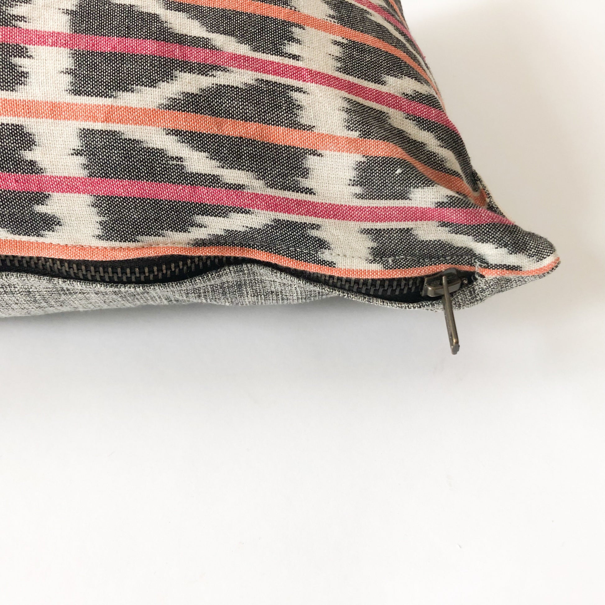 Rustic Loom Handwoven Ikat Lumbar Throw Pillow Orange Pink Triangle Stripe
Jungle Pillows