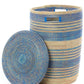 Swahili African Modern Set of Three Blue Ebb & Flow Striped Hampers
Jungle Pillows