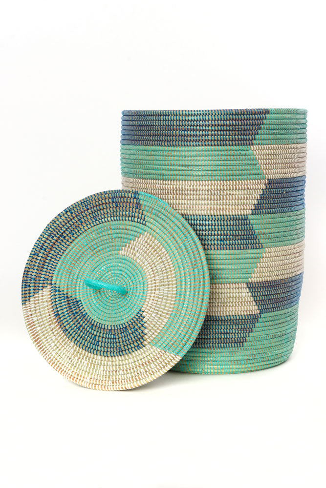 Swahili African Modern Set of Three Blue Sahara Hamper Baskets
Jungle Pillows