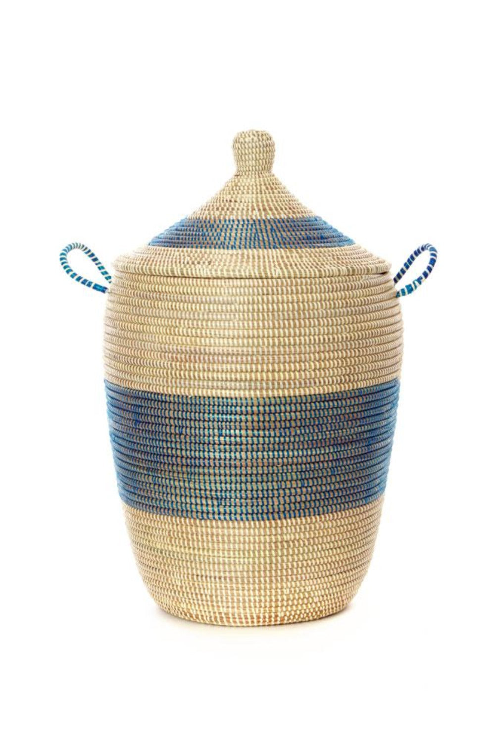 Swahili African Modern Set of Three Blue and Cream Mixed Pattern Hampers
Jungle Pillows