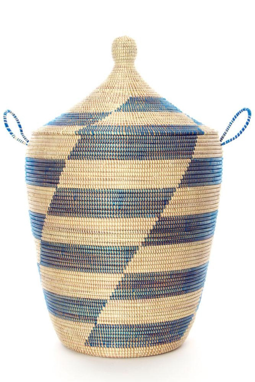 Swahili African Modern Set of Three Blue and Cream Mixed Pattern Hampers
Jungle Pillows