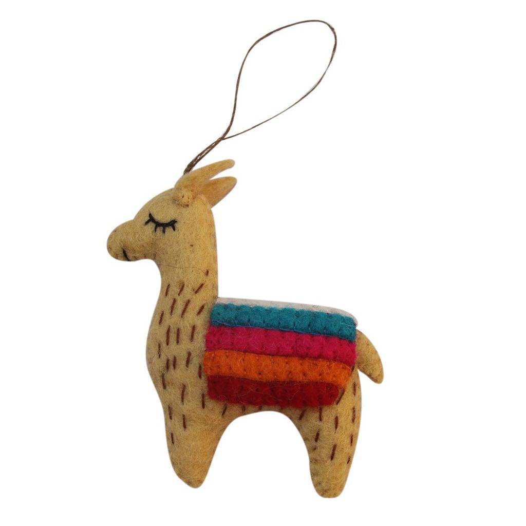 Global Groove Tan Felt Llama Holiday Ornament
Jungle Pillows