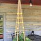 HangingKnots Jute Hanger with Round Yellow Wooden Beads