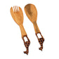 Jedando Handicrafts Giraffe Salad Serving Set