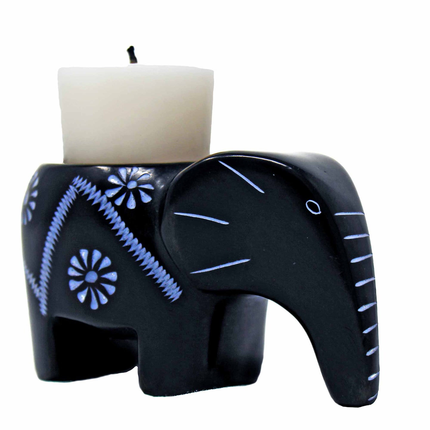 SMOLArt Elephant Soapstone Tea Light