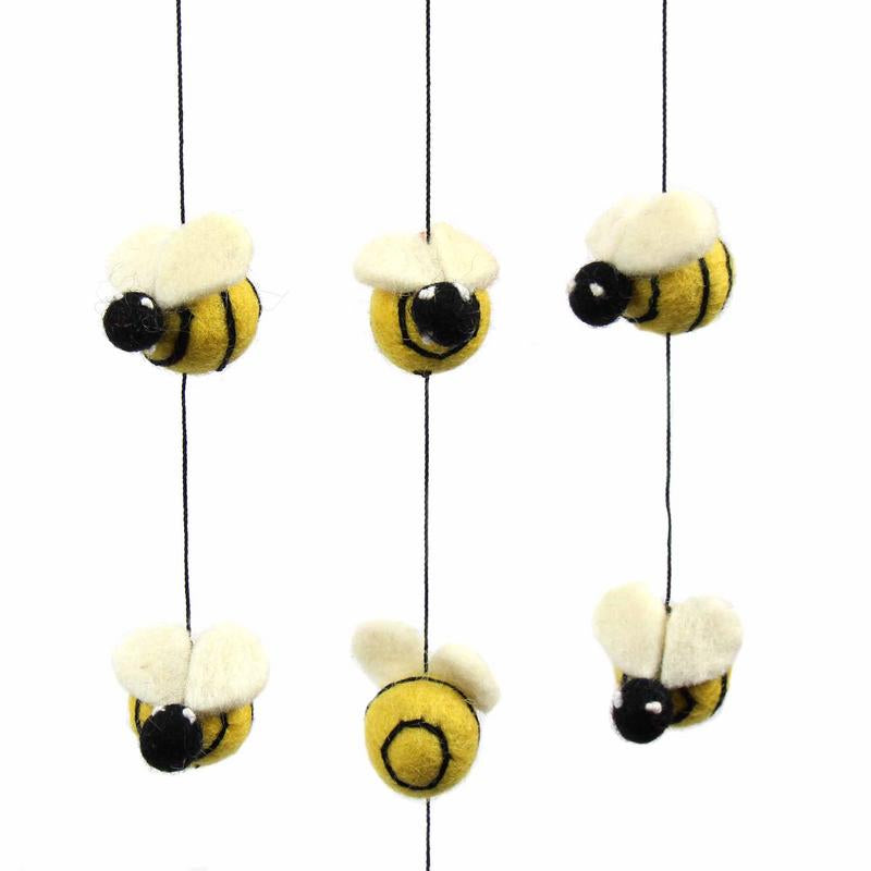 Global Groove Felt Beehive Mobile