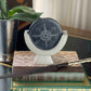 SMOLArt Compass Soapstone Sculpture Dark Gray Stone